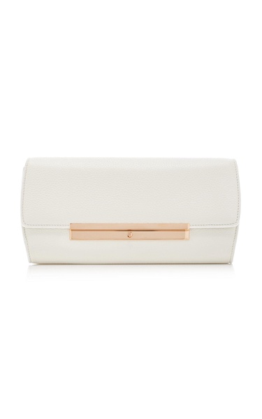 Nik Foldover Leather Clutch