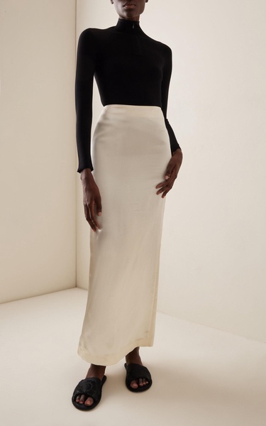 Bartelle Silk Maxi Pencil Skirt