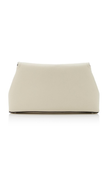 T-Lock Leather Clutch