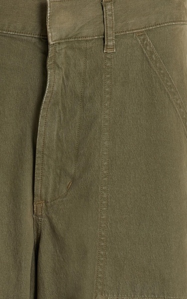 Marcelle Low-Slung Cotton Cargo Pants