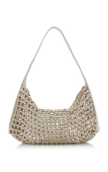 Macrame Leather Mesh Bag