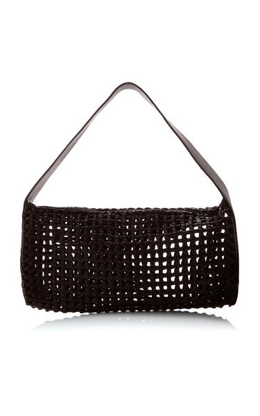 Macrame Leather Mesh Bag