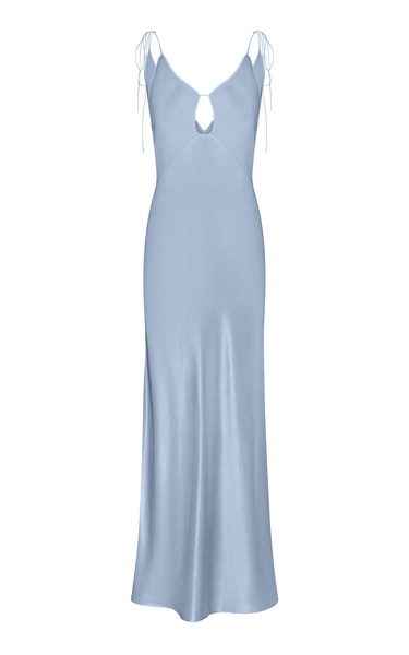 Terrin Cutout Satin Maxi Slip Dress