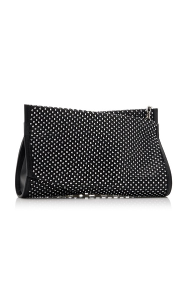 Loubitwist Small Studded Leather Clutch