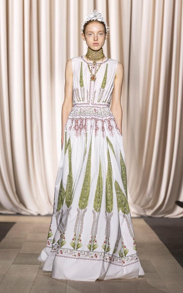 Giambattista Valli Long Floral Dress