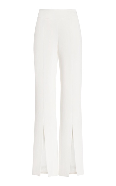 High-Rise Crepe Straight-Leg Pants