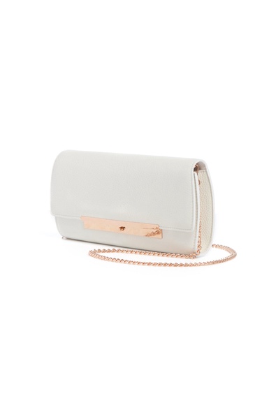 Nik Foldover Leather Clutch