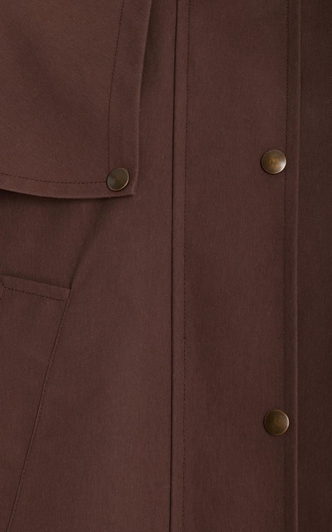 Austen Cape-Detailed Cotton Jacket