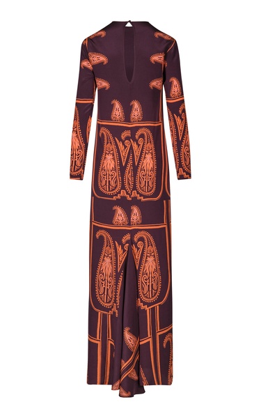 Ritual En Henna Paisley Silk Maxi Dress