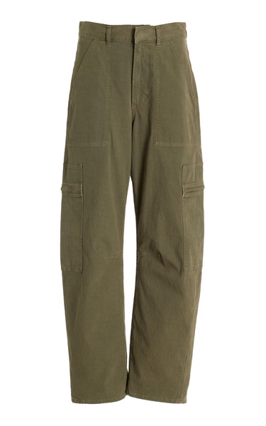 Marcelle Low-Slung Cotton Cargo Pants