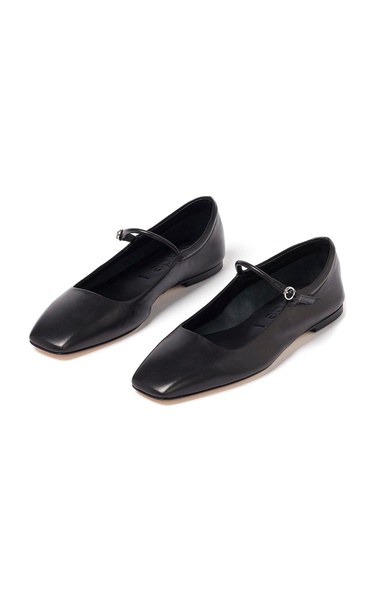 Uma Nappa Leather Mary Jane Flats