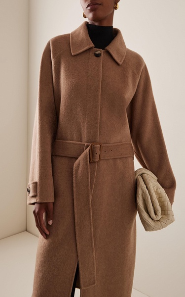 Juliette Brushed Wool-Blend Coat