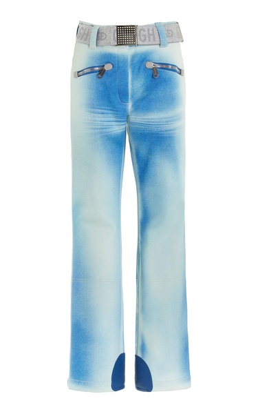 Blanchi Denim-Print Ski Pants