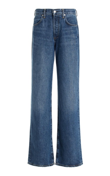 Annina Stretch High-Rise Wide-Leg Jeans