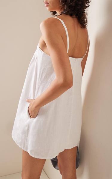 Exclusive Maggie Linen Mini Dress