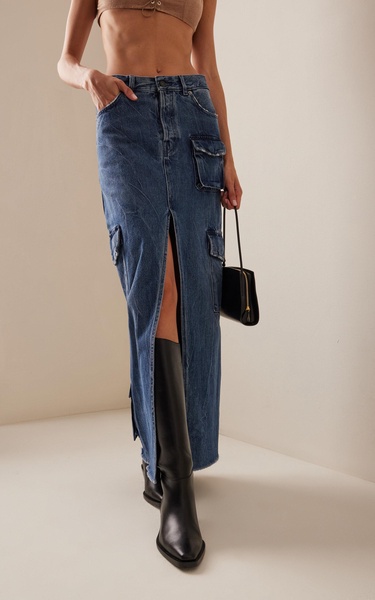 Skylar Denim Maxi Skirt