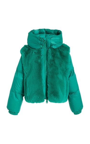 La Reine Faux Fur Down Ski Jacket