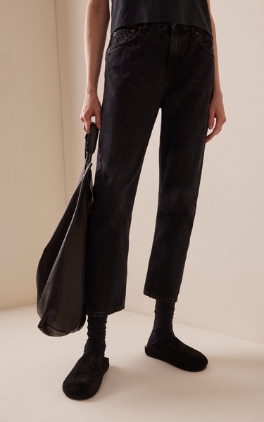 Land Rigid Low-Rise Straight-Leg Jeans