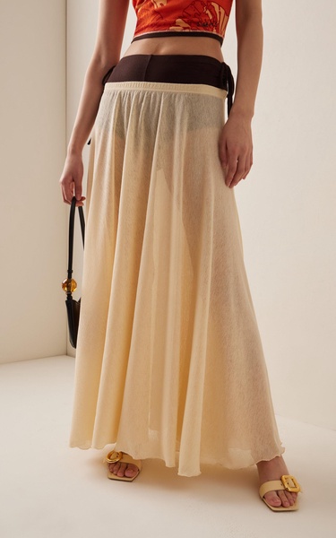 Exclusive Gran Layered Gauze Maxi Skirt