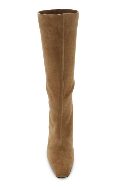 The Wide Leather Knee Boots