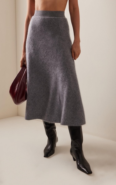 Cashmere Midi Skirt