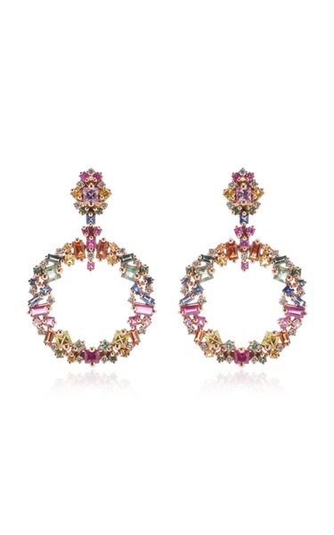 La Fantaisie 18K Rose Gold Sapphire Earrings