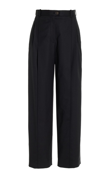 Split-Front Wool Trousers