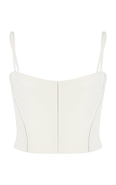 Sculpted Crepe Corset Top