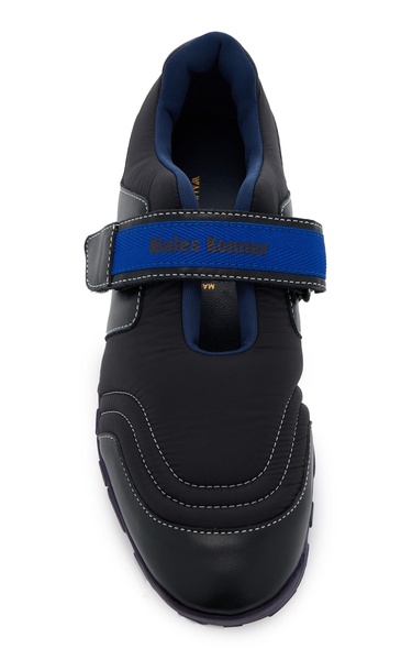 Leather-Trimmed Neoprene Sneakers