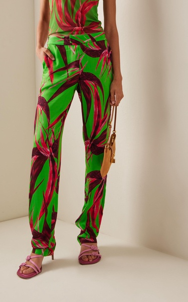 Cruise Printed Straight-Leg Pants