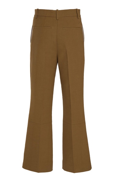 Cropped Cotton Flare Pants