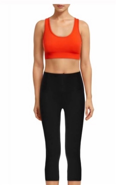 rudimental sports bra in cherry tomato