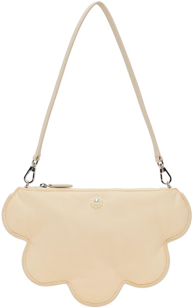 Beige Daisy Shoulder Bag