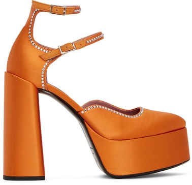 Orange Sole Jane Heels