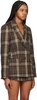 SSENSE Work Capsule – Brown Check Blazer