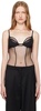 Black Calvin Klein Edition Plunge Bodysuit