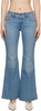 Blue Superlow Flare Jeans