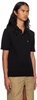 Black Embroidered Polo