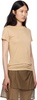 Beige Semi-Sheer T-Shirt