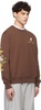 Brown Duck Embroidered Sweatshirt