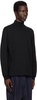 Black Pima Cotton Turtleneck