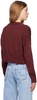 Burgundy Distressed Sweater