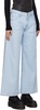 Blue Baggy Dad Wide Leg Jeans