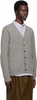 Gray Elbow Patch 7G Cardigan