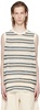 Beige Stripes Tank Top