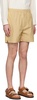 Beige Vent Shorts