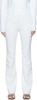 White Bootcut Trousers