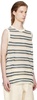 Beige Stripes Tank Top