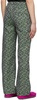 Green Polyester Lounge Pants