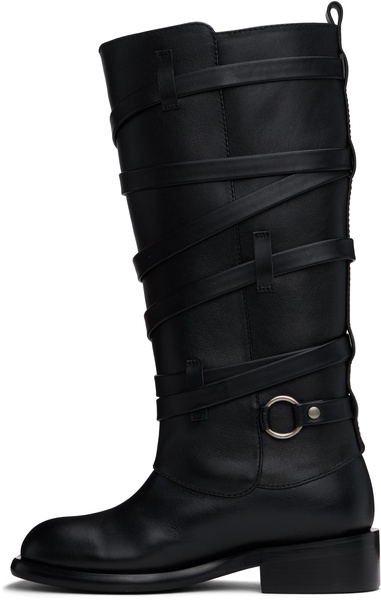 Black Harness Boots